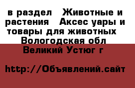  в раздел : Животные и растения » Аксесcуары и товары для животных . Вологодская обл.,Великий Устюг г.